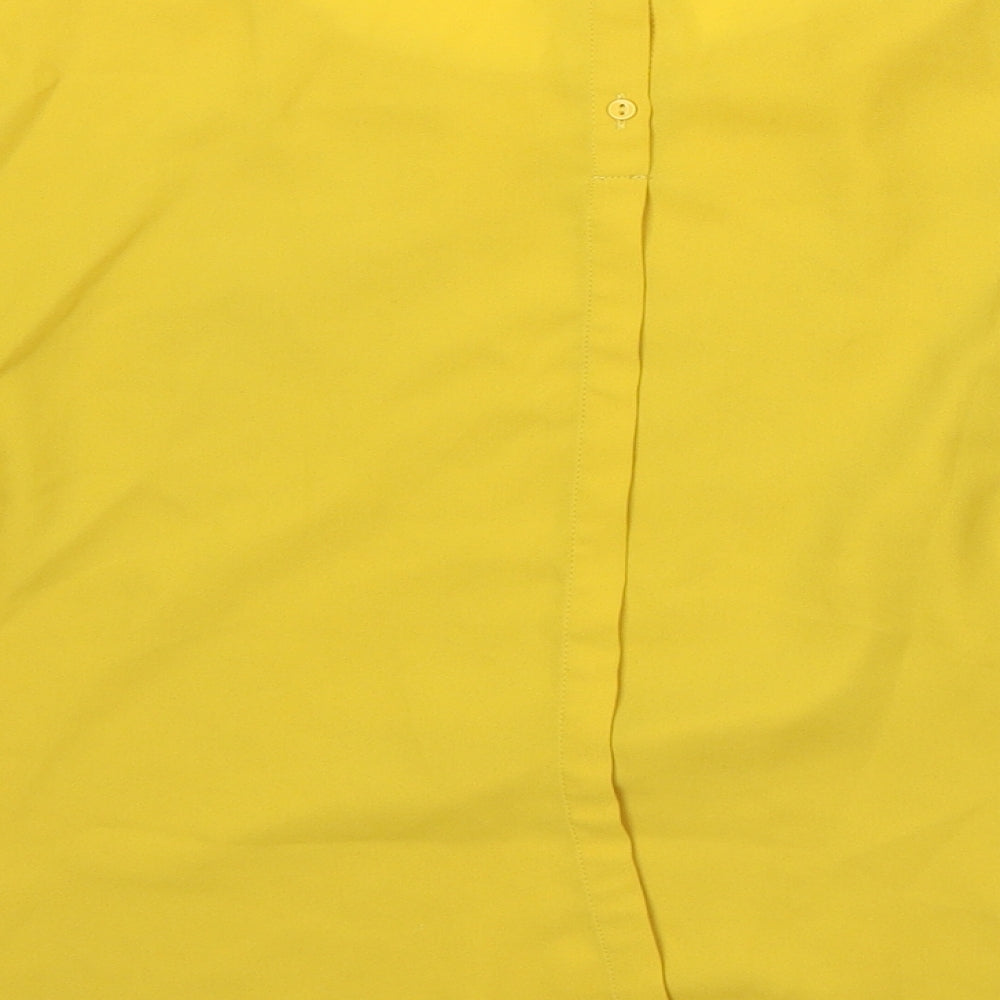 Womens UK Size 12 Marks and Spencer Yellow Basic Blouse