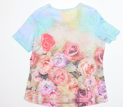 Womens UK Size M Gerry Weber Multicoloured Basic T-Shirt