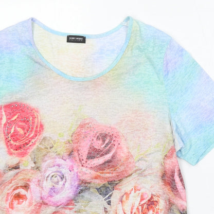 Womens UK Size M Gerry Weber Multicoloured Basic T-Shirt