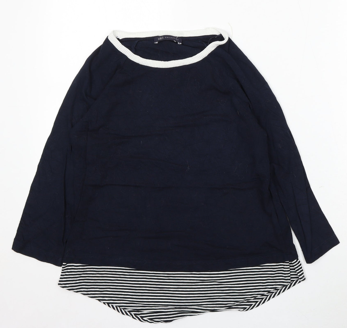 Womens UK Size 10 Marks and Spencer Blue Pullover Jumper