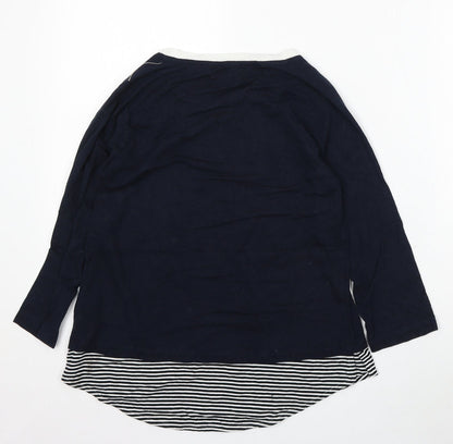 Womens UK Size 10 Marks and Spencer Blue Pullover Jumper