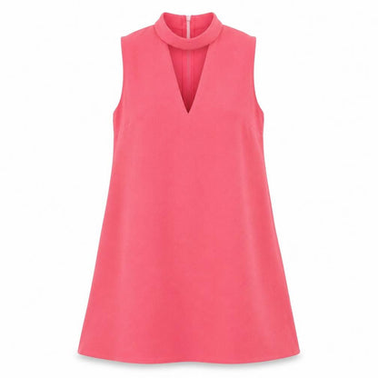 PRETTYLITTLETHING Womens Pink Polyester Trapeze & Swing Size 12 V-Neck