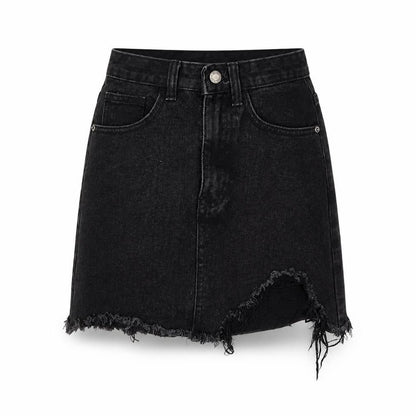 PRETTYLITTLETHING Womens Black Cotton Mini Skirt Size 30