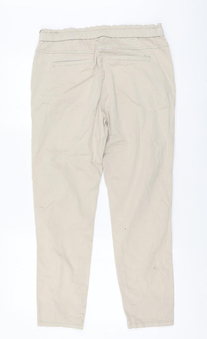 We Love Chelsea Womens Beige Cotton Chino Trousers Size 28 L28 in Regular