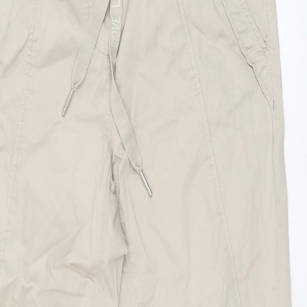 We Love Chelsea Womens Beige Cotton Chino Trousers Size 28 L28 in Regular