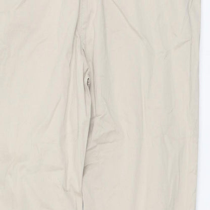 We Love Chelsea Womens Beige Cotton Chino Trousers Size 28 L28 in Regular