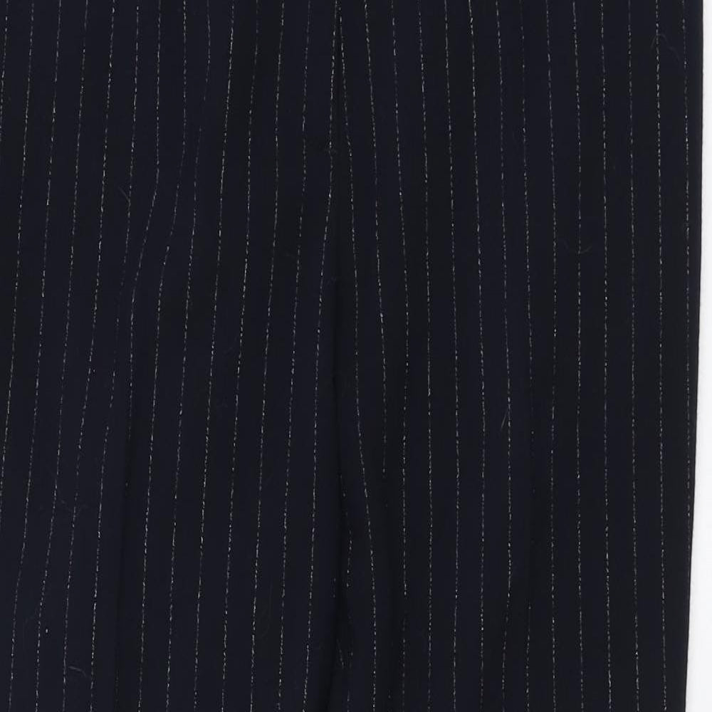Womens UK Size 12 H&M Regular Fit Chino Blue Trousers