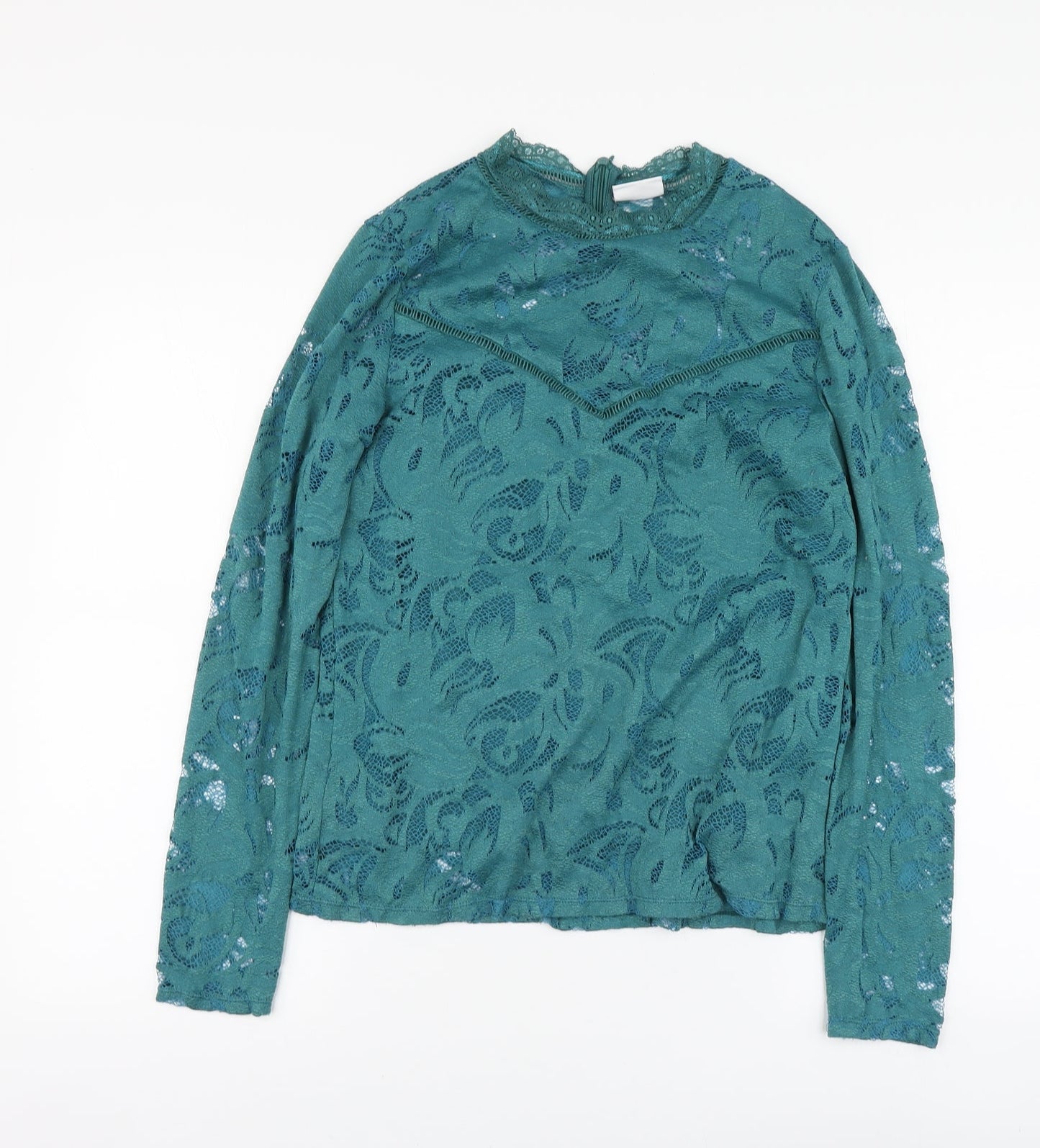 Womens UK Size L VILA Green Basic Blouse