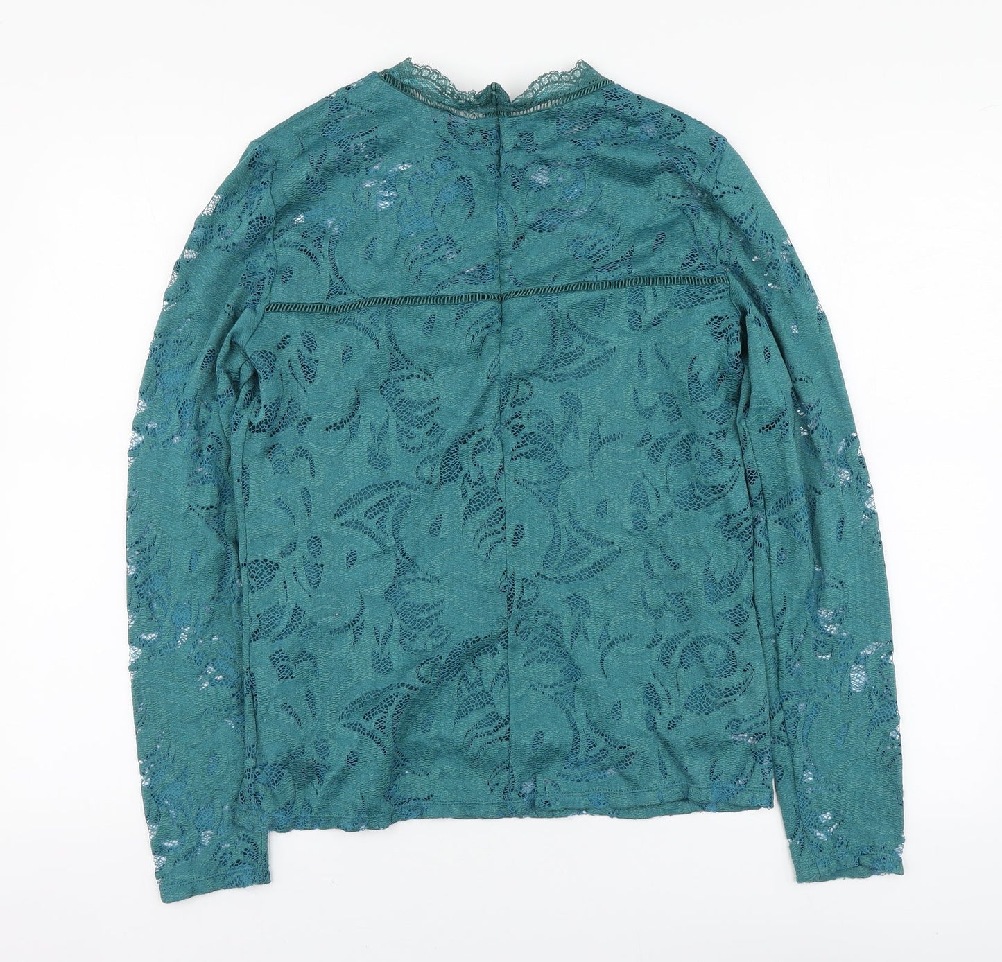 Womens UK Size L VILA Green Basic Blouse