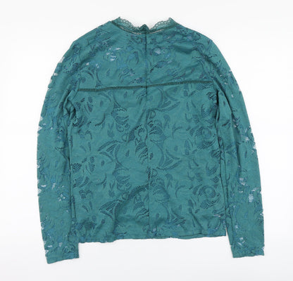 Womens UK Size L VILA Green Basic Blouse