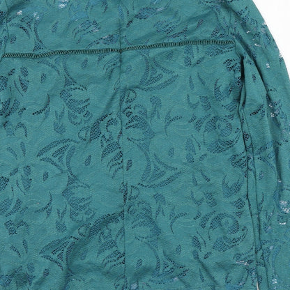 Womens UK Size L VILA Green Basic Blouse