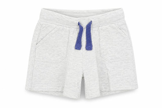F&F Boys Grey Cotton Cropped Trousers Size 12-18 Months Tie
