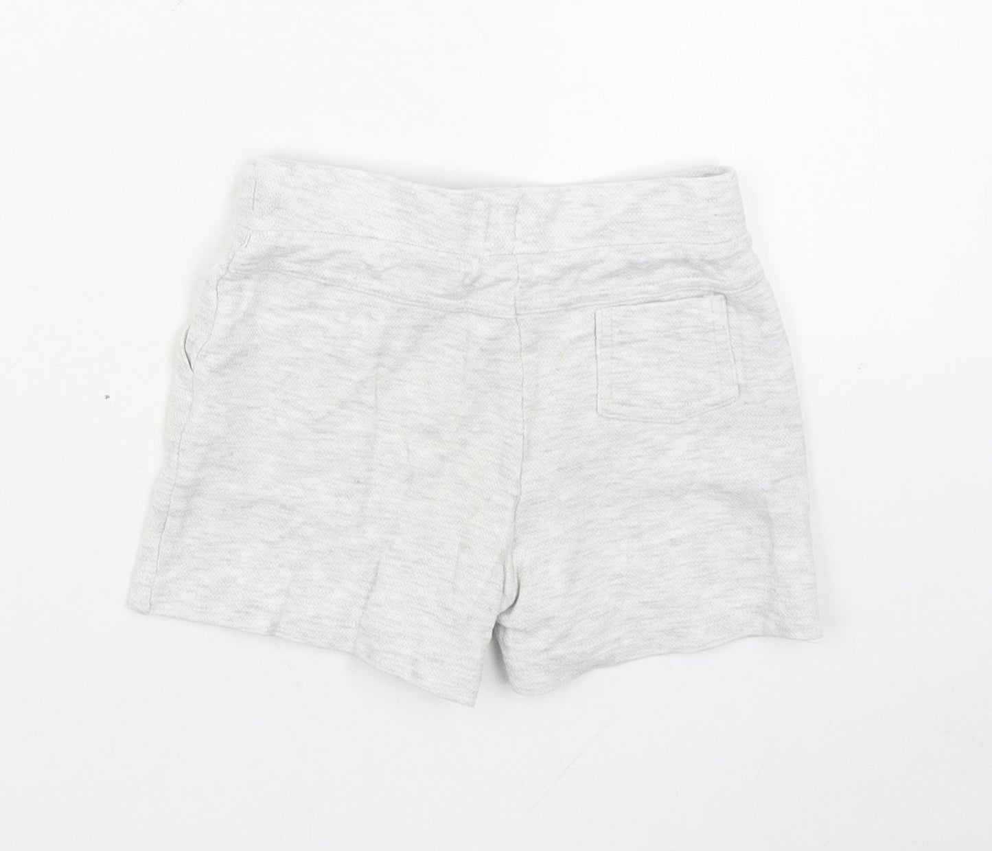 F&F Boys Grey Cotton Cropped Trousers Size 12-18 Months Tie