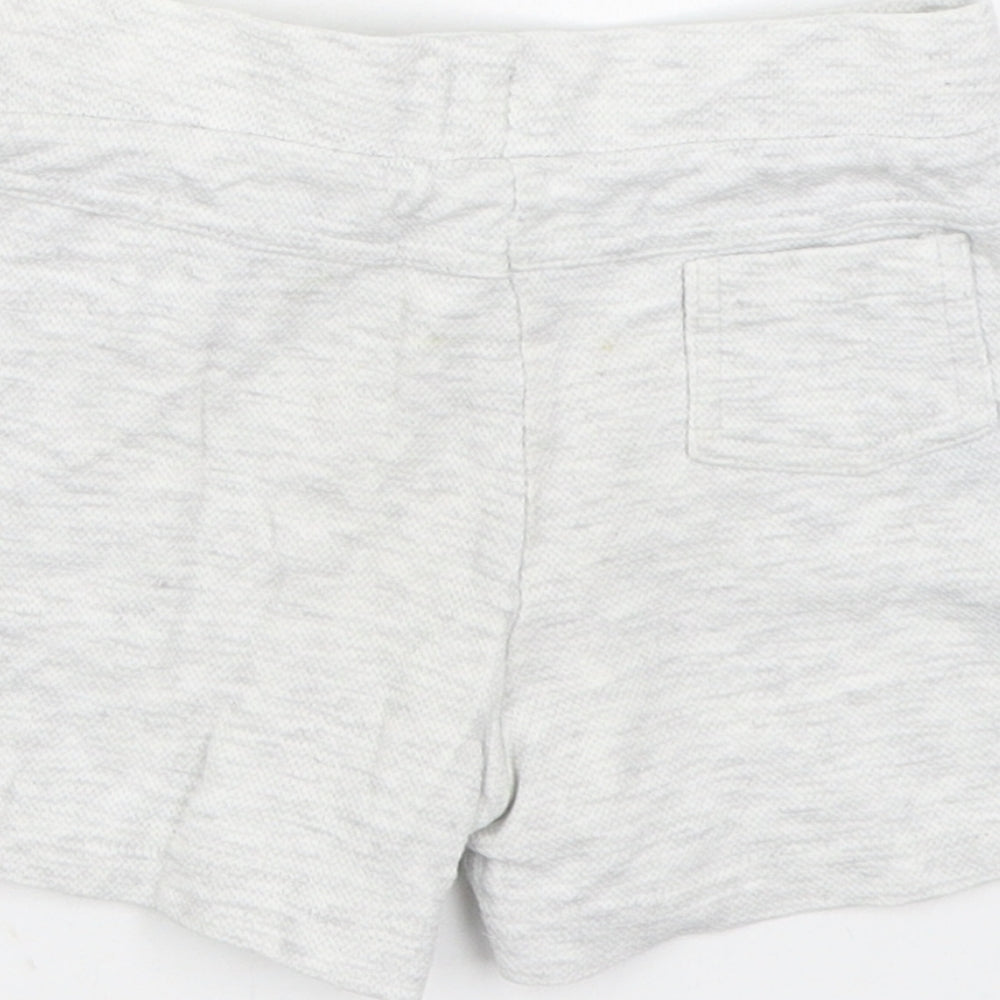 F&F Boys Grey Cotton Cropped Trousers Size 12-18 Months Tie