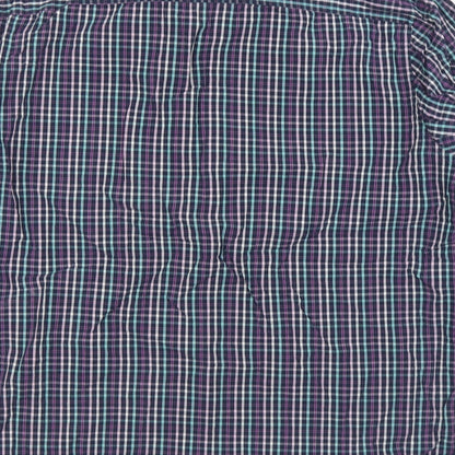 F&F Mens Multicoloured Striped Cotton Button-Up Size XL Collared Button