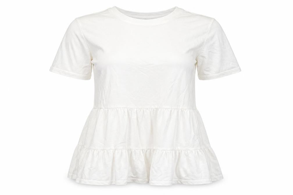 Womens UK Size 6 New Look White Basic Blouse