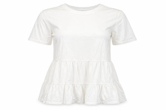 Womens UK Size 6 New Look White Basic Blouse