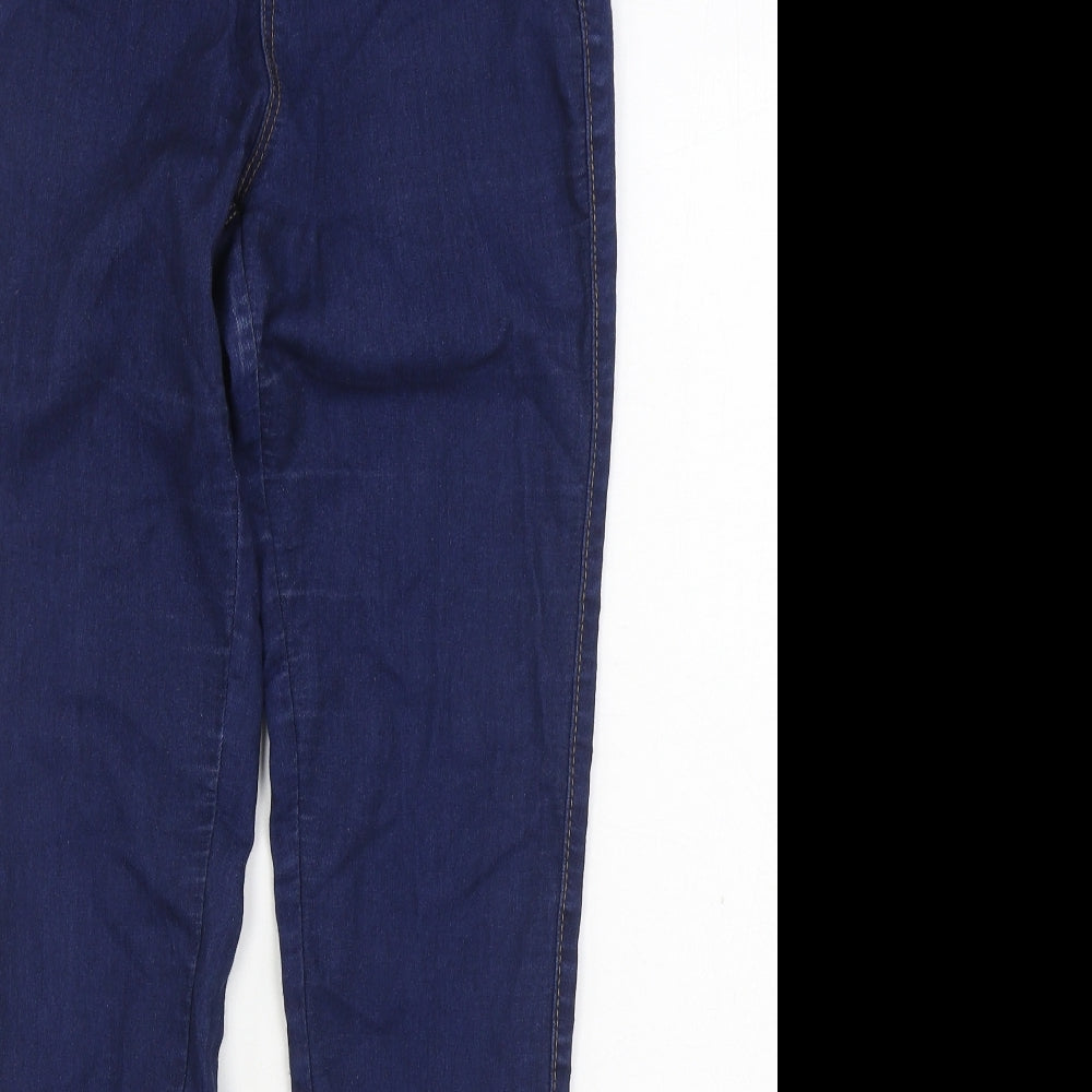 Denim & Co. Womens Blue Cotton Jegging Jeans Size 8 L28 in Regular