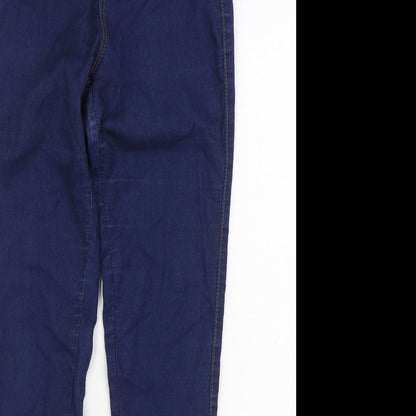 Denim & Co. Womens Blue Cotton Jegging Jeans Size 8 L28 in Regular