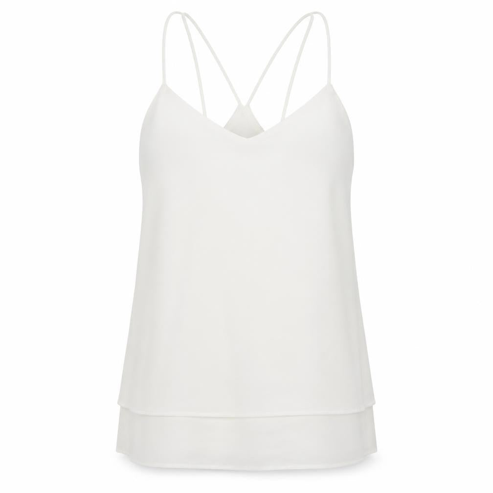 Womens UK Size 8 New Look White Camisole Blouse