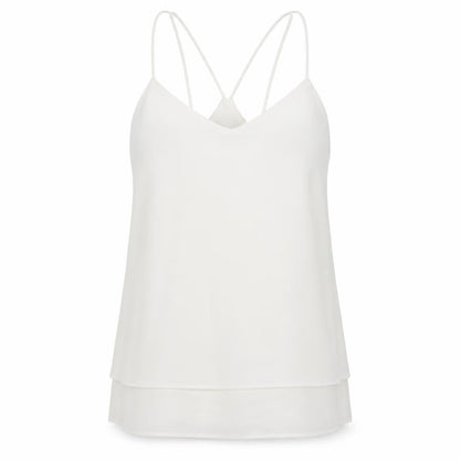 Womens UK Size 8 New Look White Camisole Blouse