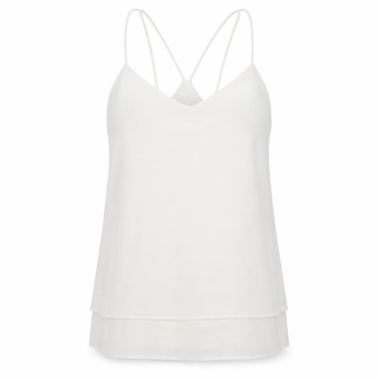 Womens UK Size 8 New Look White Camisole Blouse