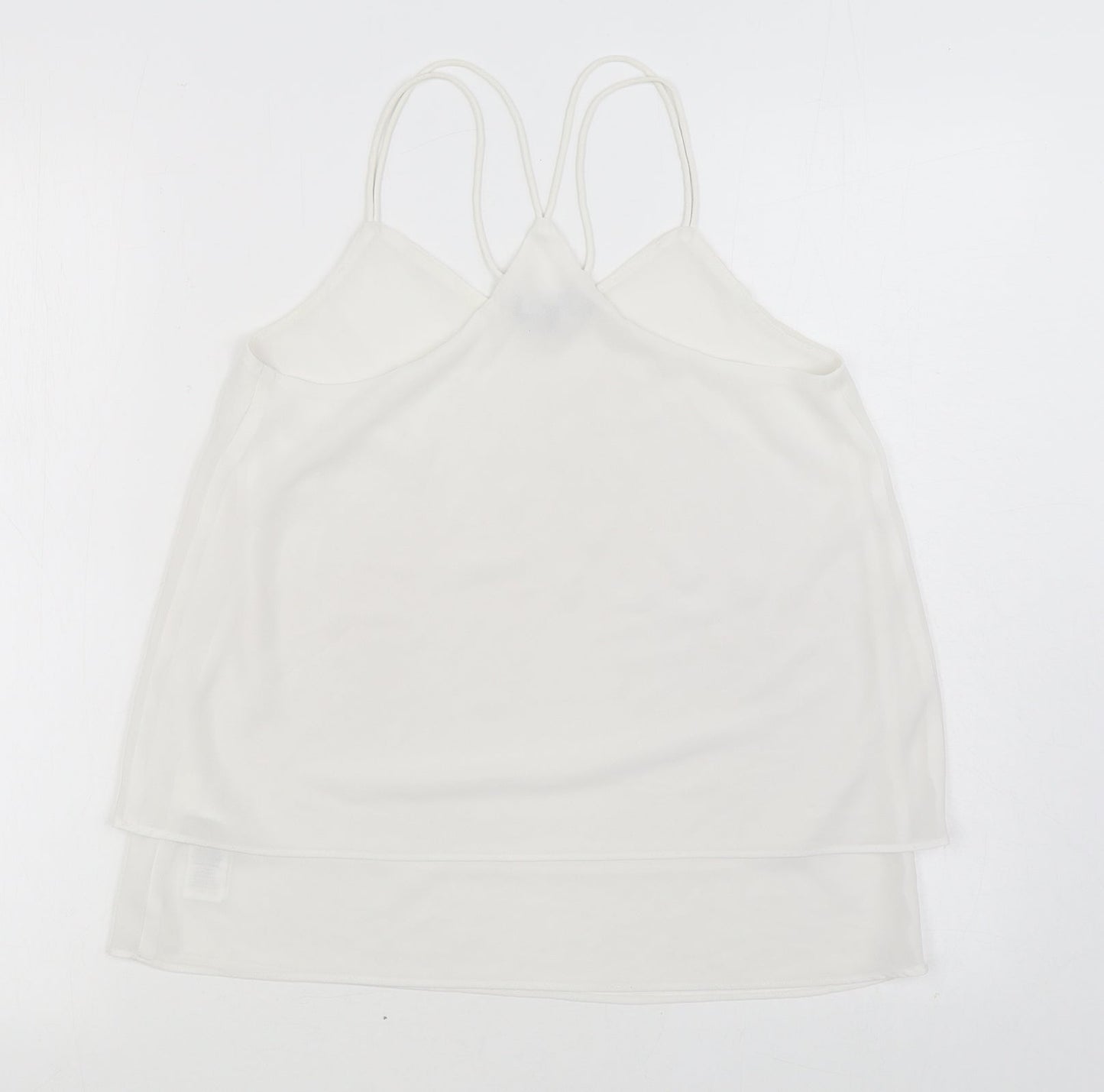 Womens UK Size 8 New Look White Camisole Blouse