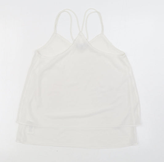 Womens UK Size 8 New Look White Camisole Blouse