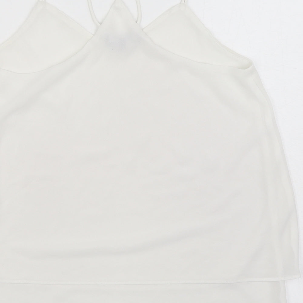 Womens UK Size 8 New Look White Camisole Blouse