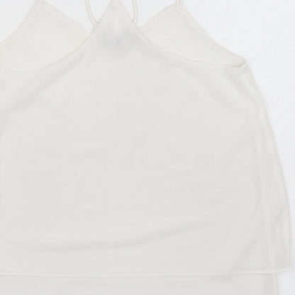 Womens UK Size 8 New Look White Camisole Blouse