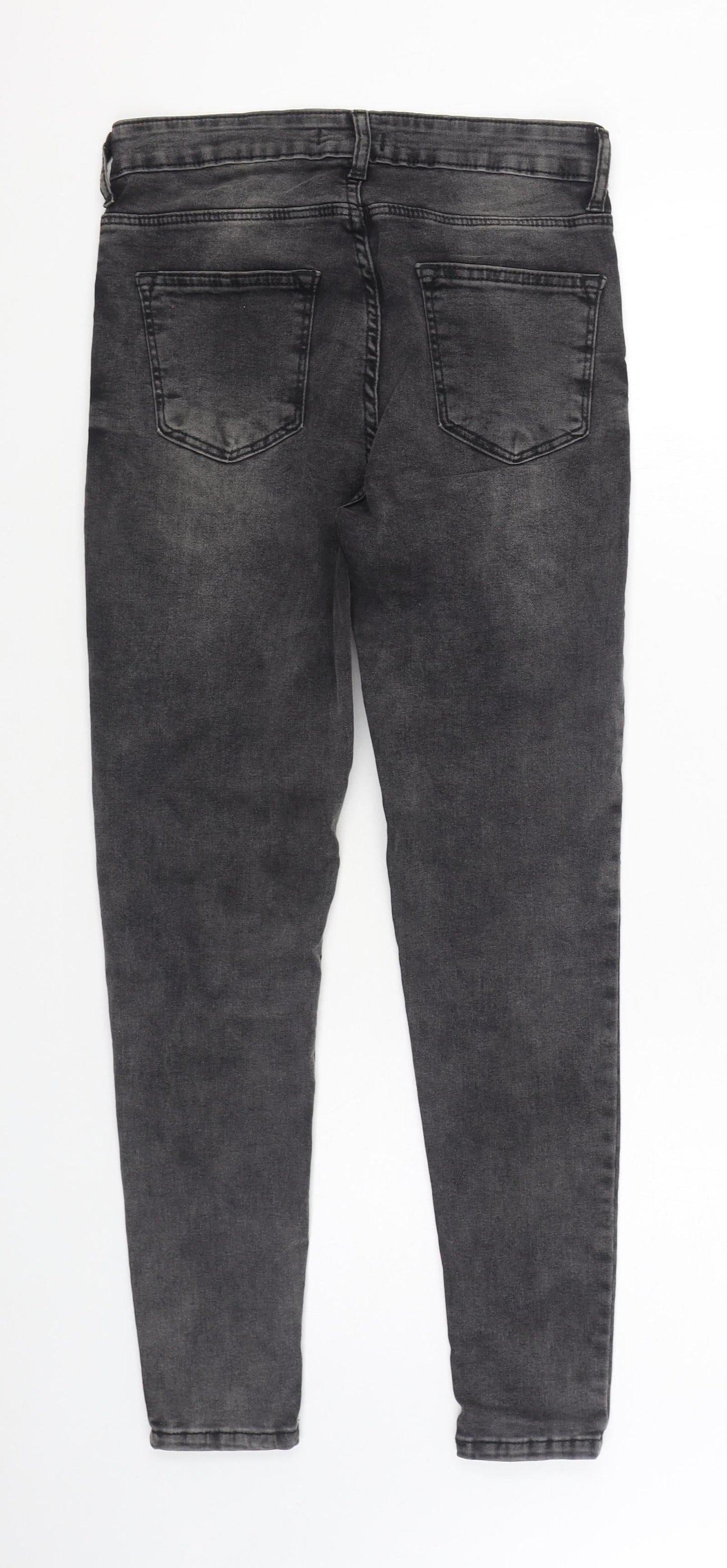 Jenerique Womens Black Cotton Skinny Jeans Size 10 L28 in Regular Zip