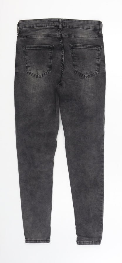 Jenerique Womens Black Cotton Skinny Jeans Size 10 L28 in Regular Zip
