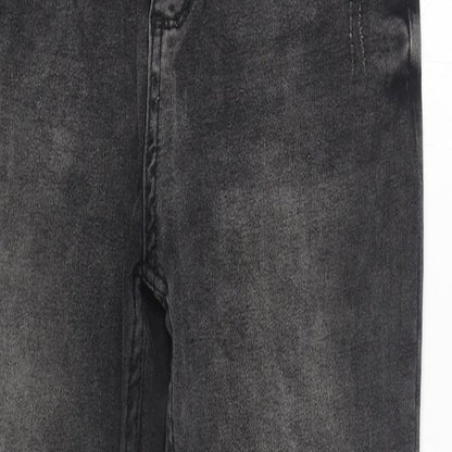 Jenerique Womens Black Cotton Skinny Jeans Size 10 L28 in Regular Zip