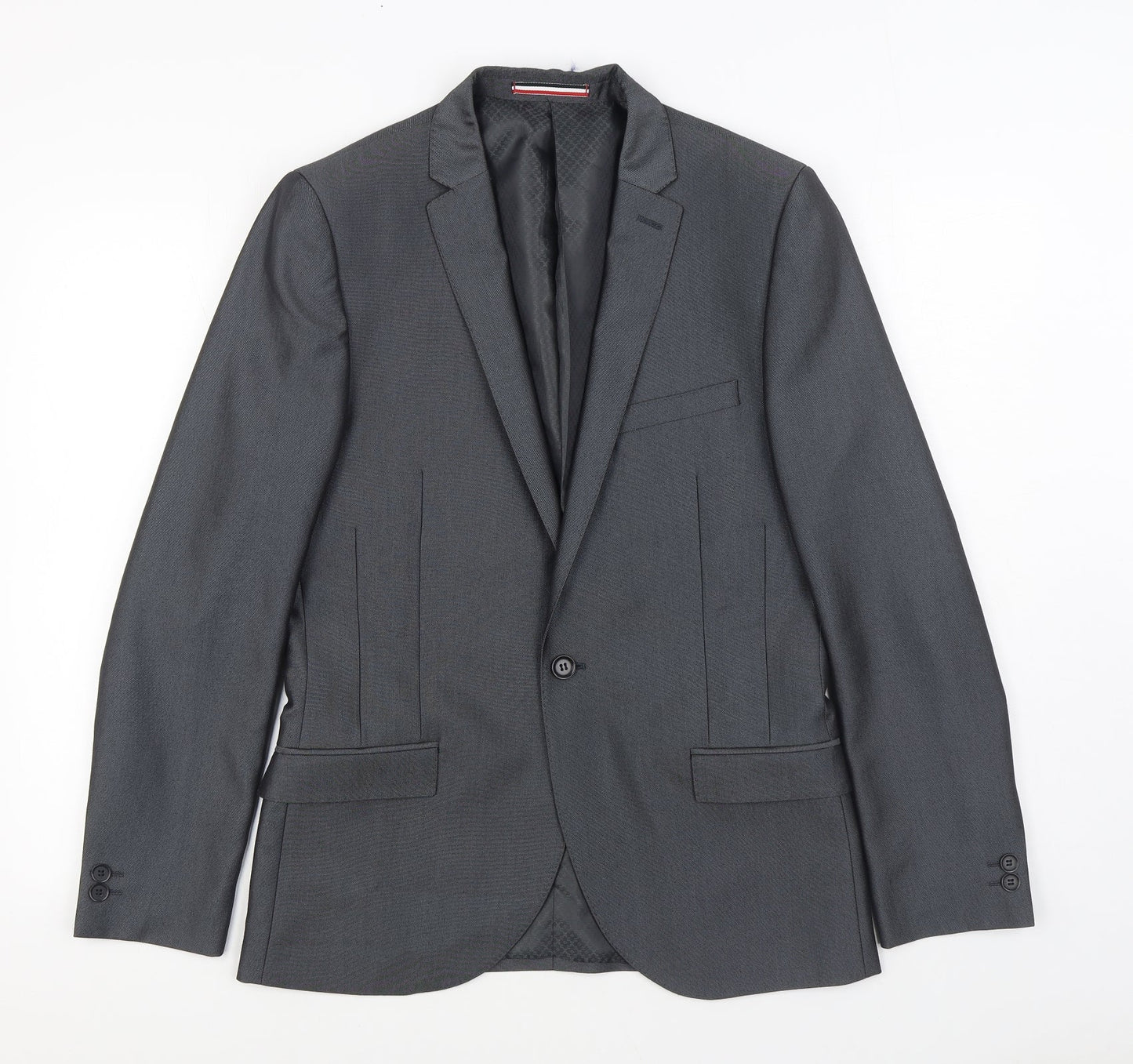 Mens UK Size 38 Ventuno 21 Regular Grey Suit Jacket