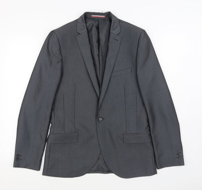 Mens UK Size 38 Ventuno 21 Regular Grey Suit Jacket
