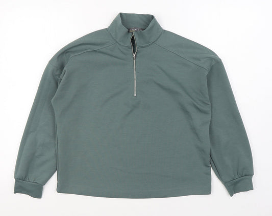 Matalan Womens Green Jacket Size S Zip