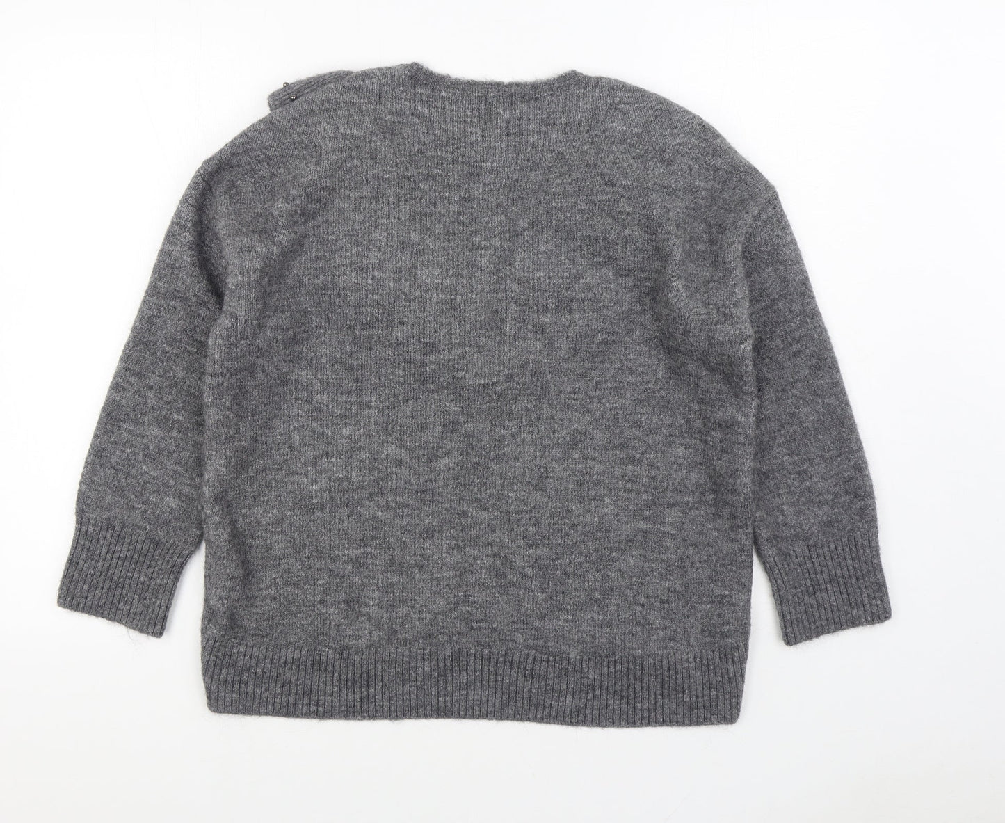 Womens UK Size S River Island Grey Pullover Jumper