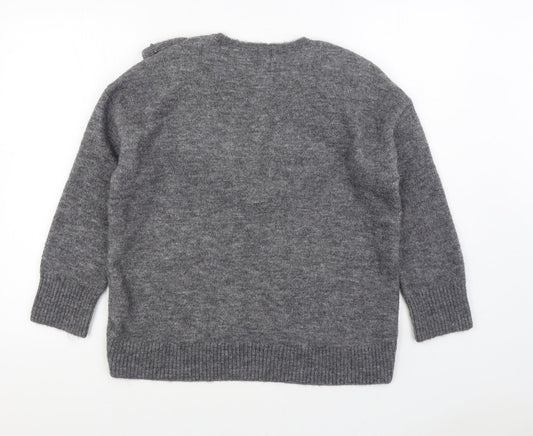 Womens UK Size S River Island Grey Pullover Jumper