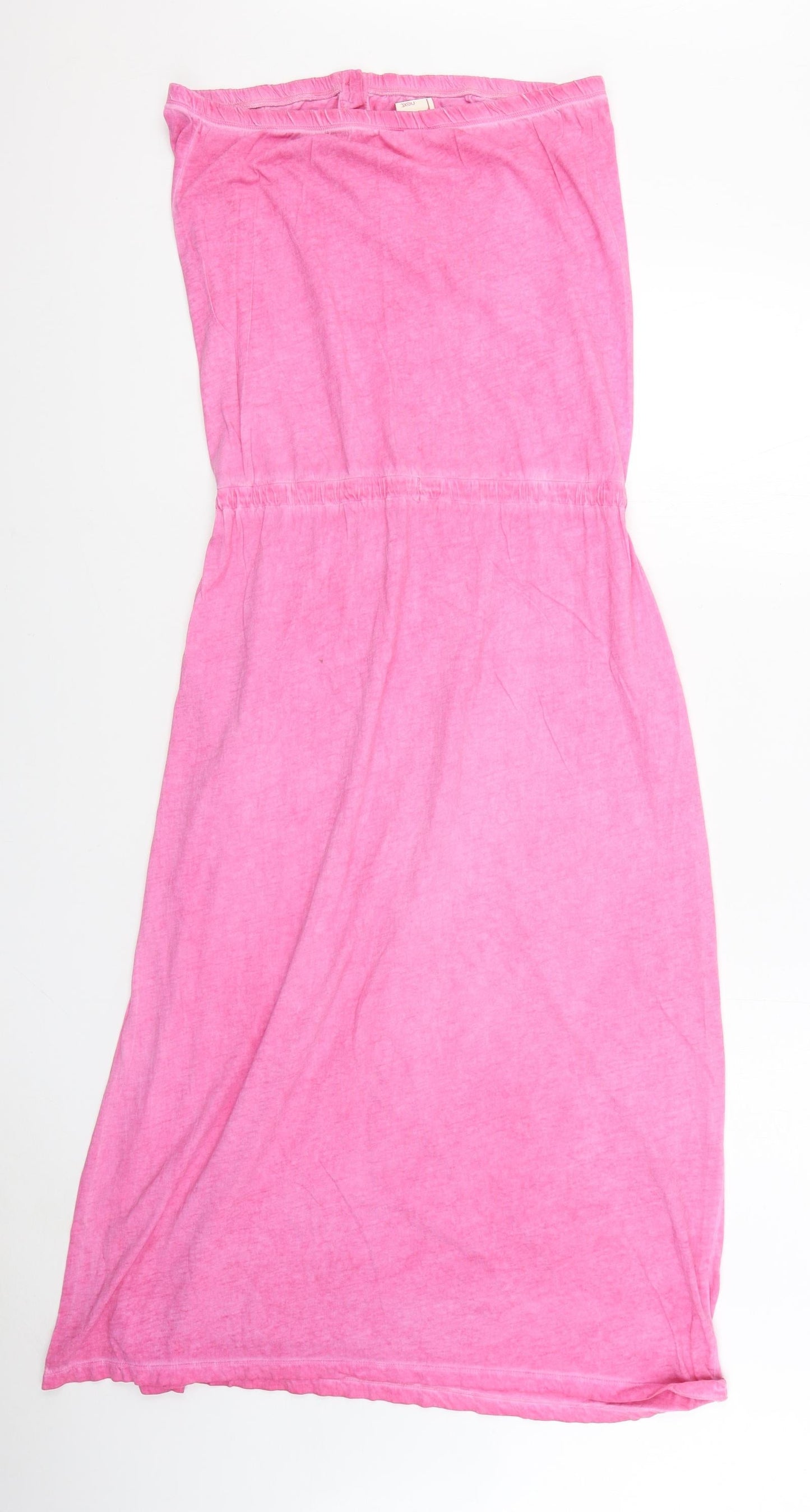George Womens Pink 100% Cotton Maxi Size 12 Square Neck Pullover