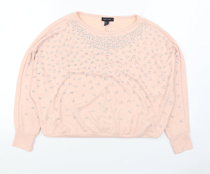 Womens UK Size S New Look Pink Pullover Jumper