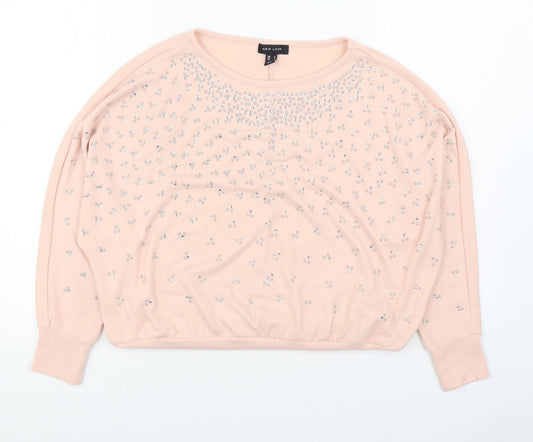 Womens UK Size S New Look Pink Pullover Jumper
