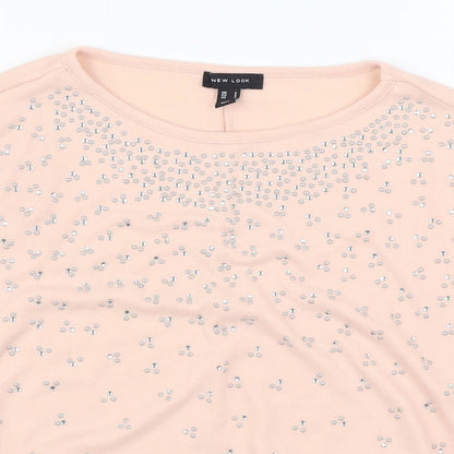 Womens UK Size S New Look Pink Pullover Jumper