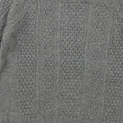 Womens UK Size S FOREVER 21 Grey Pullover Jumper