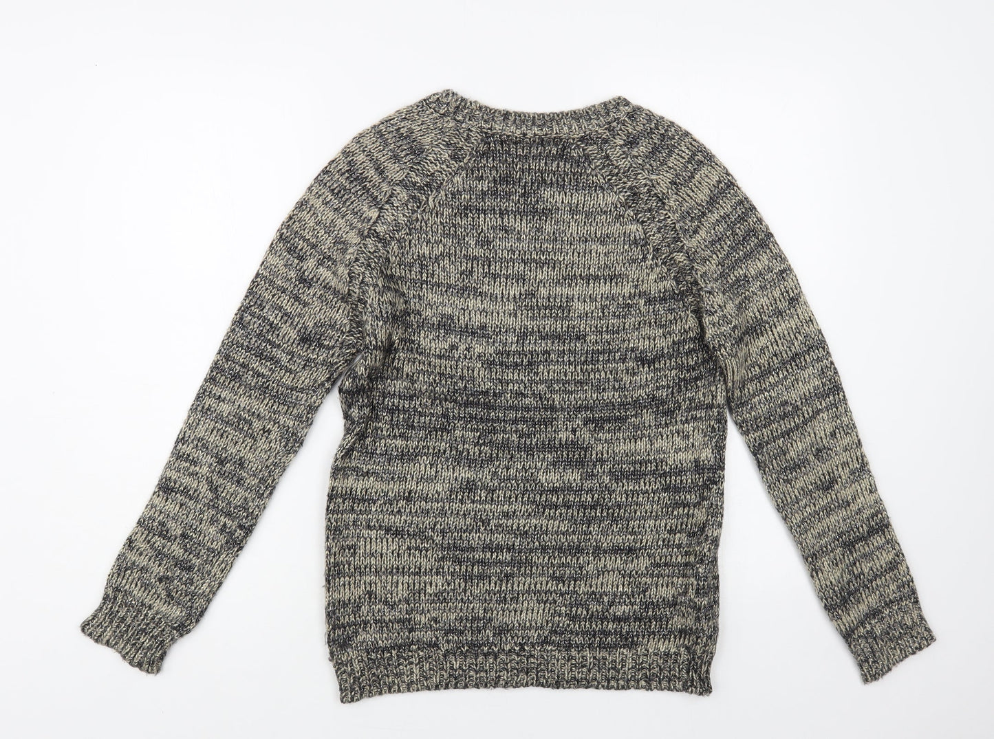 Womens UK Size S Mango Grey Pullover Jumper