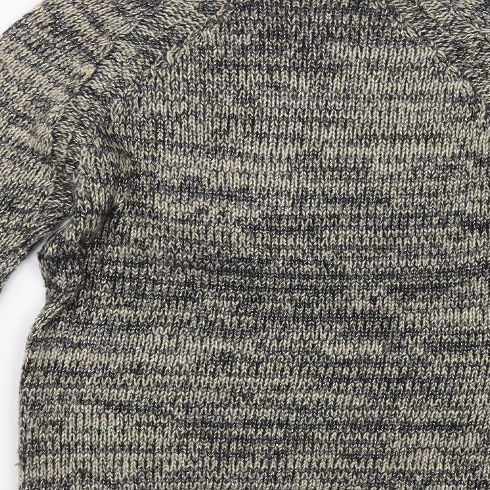 Womens UK Size S Mango Grey Pullover Jumper