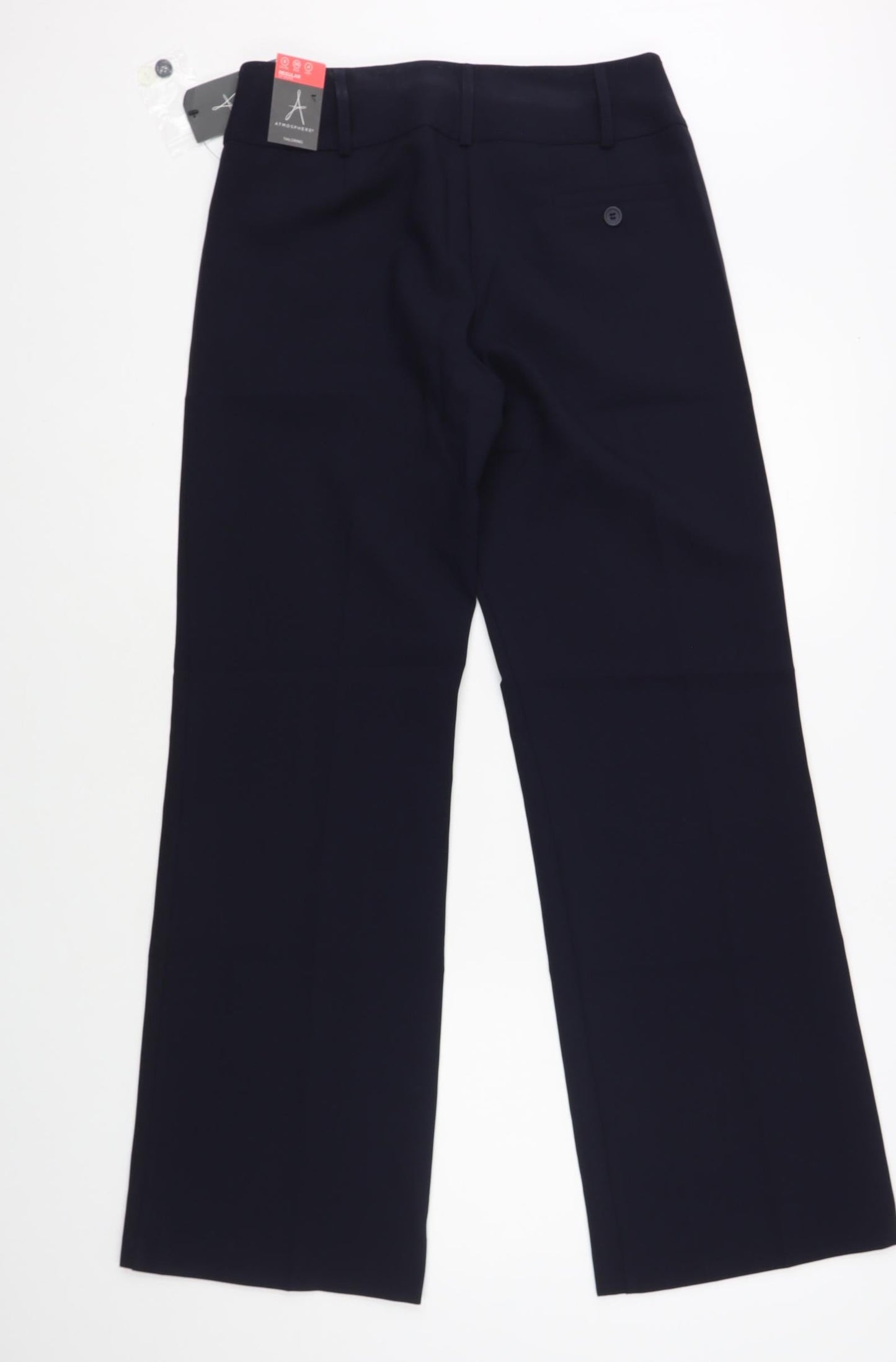 Womens UK Size 8 Atmosphere Regular Fit Dress Pants Blue Trousers