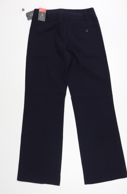 Womens UK Size 8 Atmosphere Regular Fit Dress Pants Blue Trousers