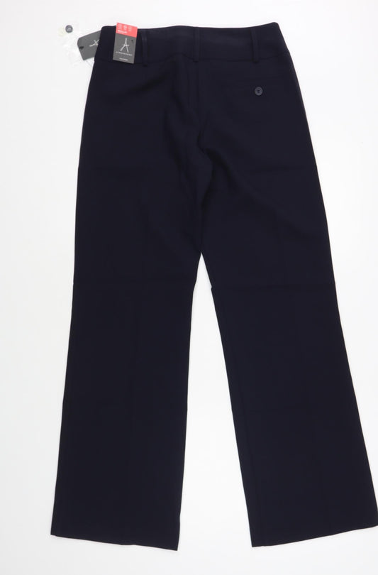 Womens UK Size 8 Atmosphere Regular Fit Dress Pants Blue Trousers