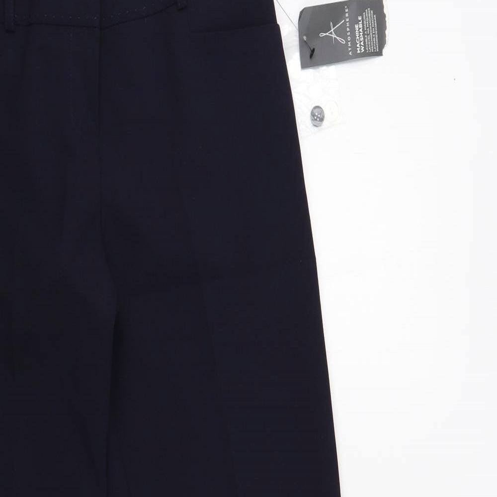 Womens UK Size 8 Atmosphere Regular Fit Dress Pants Blue Trousers