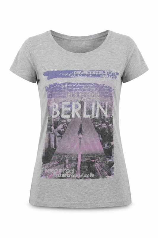 Womens UK Size 8 Dunnes Stores Grey Basic T-Shirt
